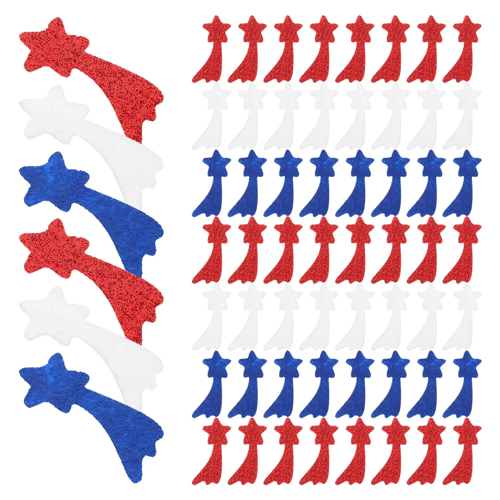 

1 set 1 Set Star Confetti Non-Woven Fabric Reusable Table Decor For 4Th Of July Party Festival Craft Diy Scrapbook Decoration