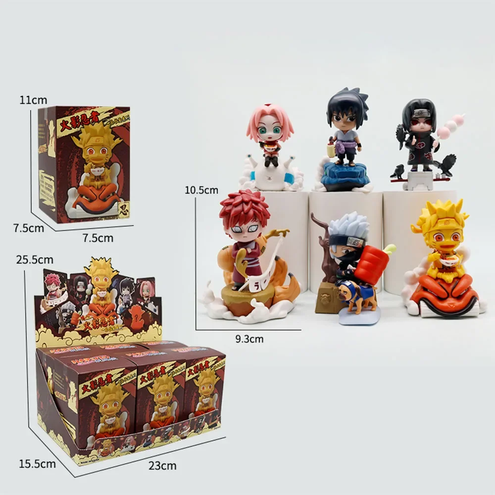 Shippuden Ichiraku Ramen Series Blind Box Ramen Ver. Figure Uzumaki Sasuke Kakashi Anime Model Ornament Collection Toy Gifts