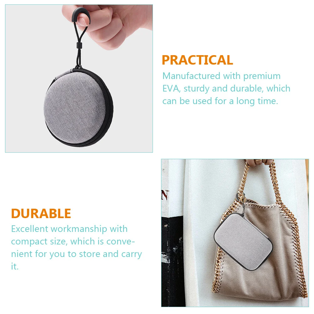 

2Pcs Eva Microphone Storage Bag Portable Electronic Organizer Digital Product Case Travel Cable USB Earphone Storage