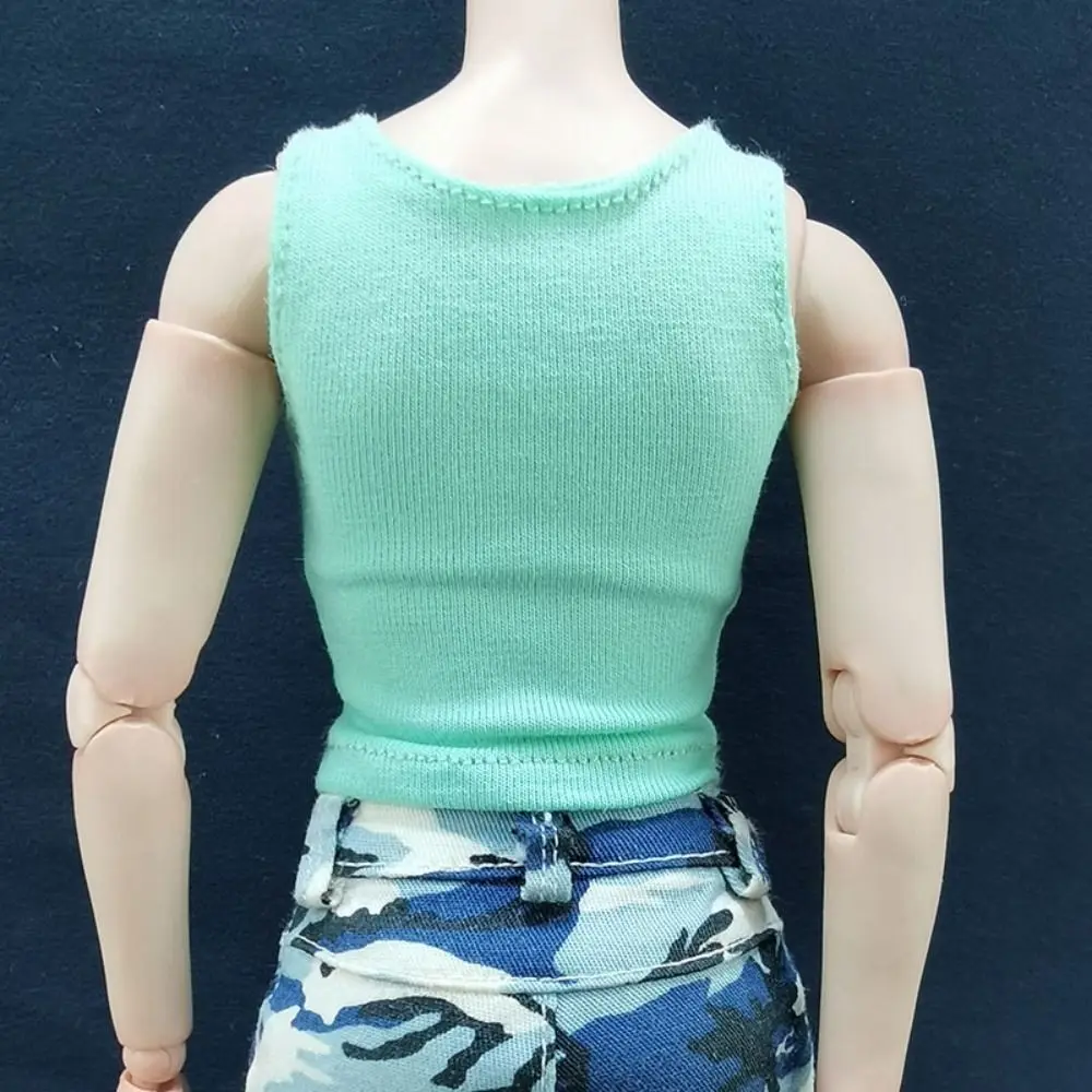 10 Colors 1/6 Miniature Vest New 30cm Cloth Round Neck T-shirt Casual Tank for For 12\