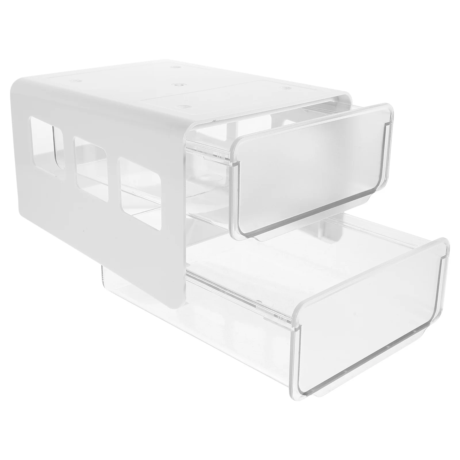 

Under Desk Organizer Drawer Plastic ABS PP Material Hidden Storage Box Office Stationery Storage Organizer Adhesive Installation