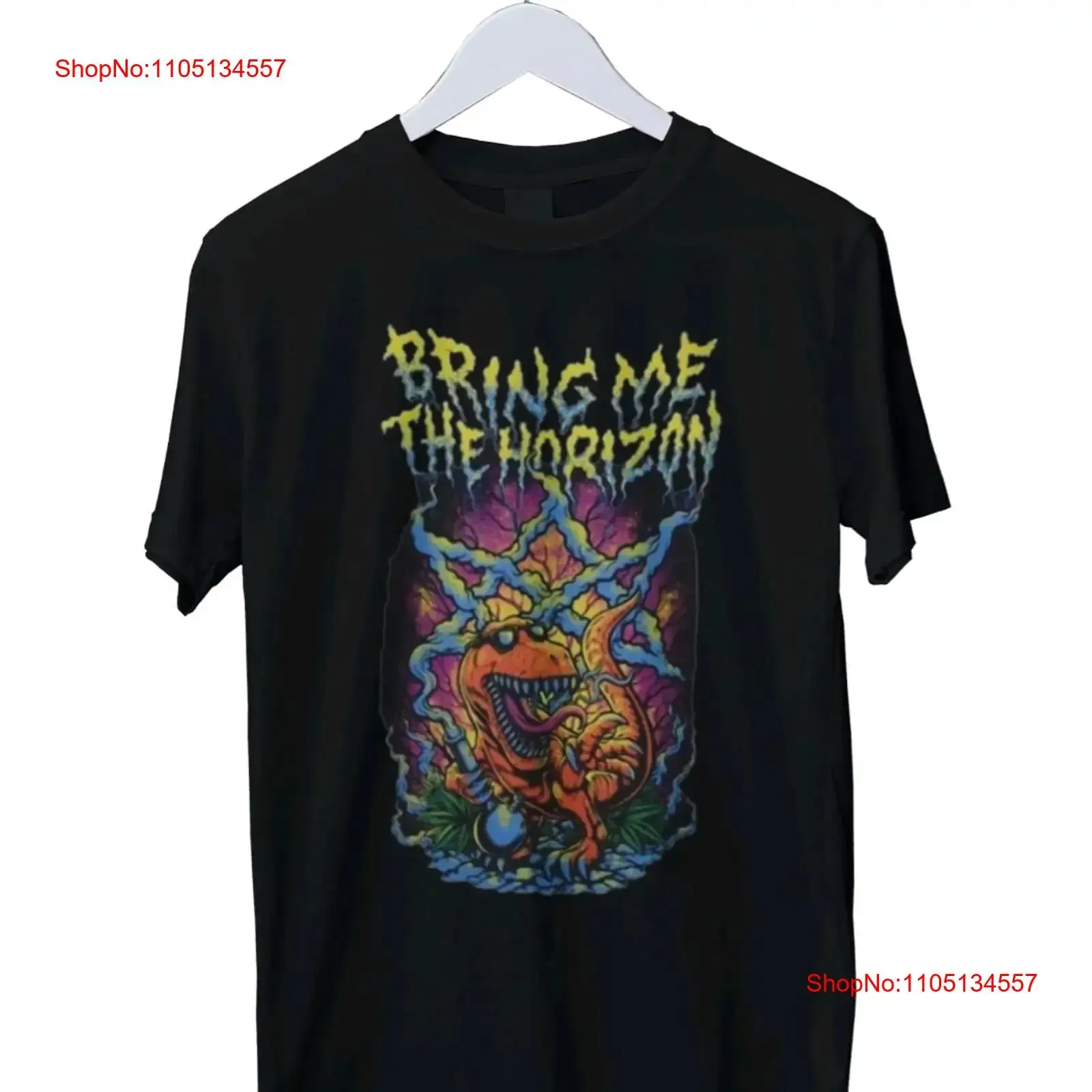 تي شيرت رجالي مطبوع عليه ديناصور Bring Me The Horiz مقاس S M L XL 2 3 4 ملابس مصممة عتيقة ملابس غير رسمية للجنسين أوم