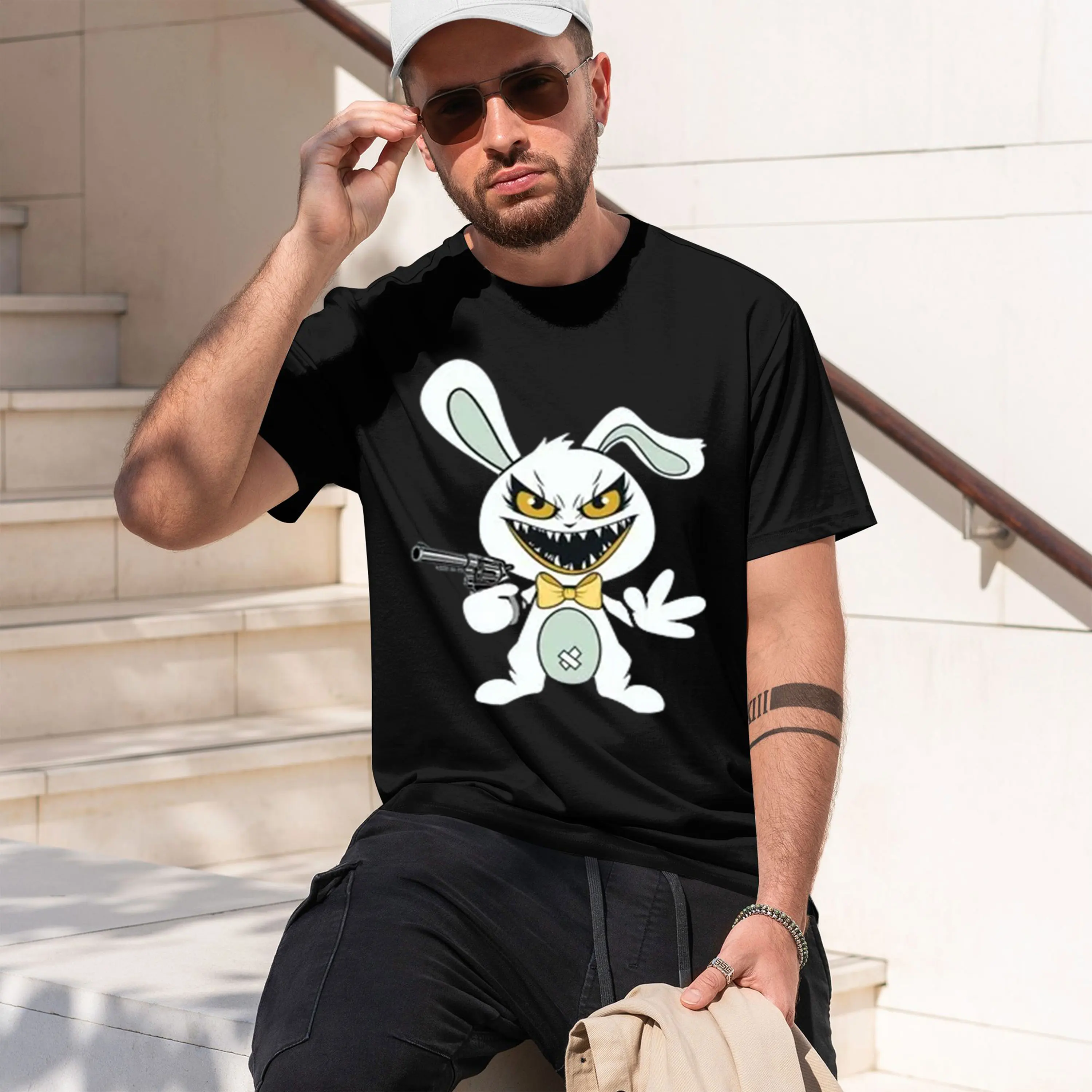NEW Loaded Pistol T-Shirt 2026 New Model Short-sleeve crewneck T-Shirt Classic Casual Multiple Colors and Sizes for Daily Wear A