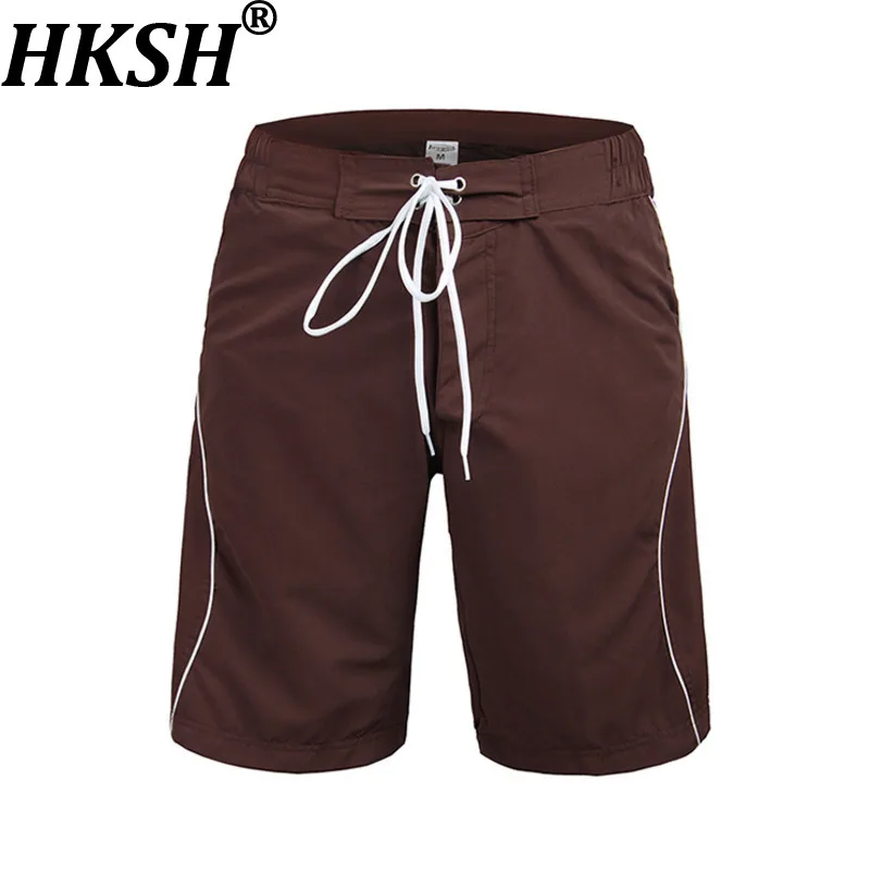 

Мужские летние шорты HKSH: новая коллекция, модные, повседневные, свободные, для отпуска, спорта и плавания, пляжные капри, стильные, в стиле Ins, модель HK19003