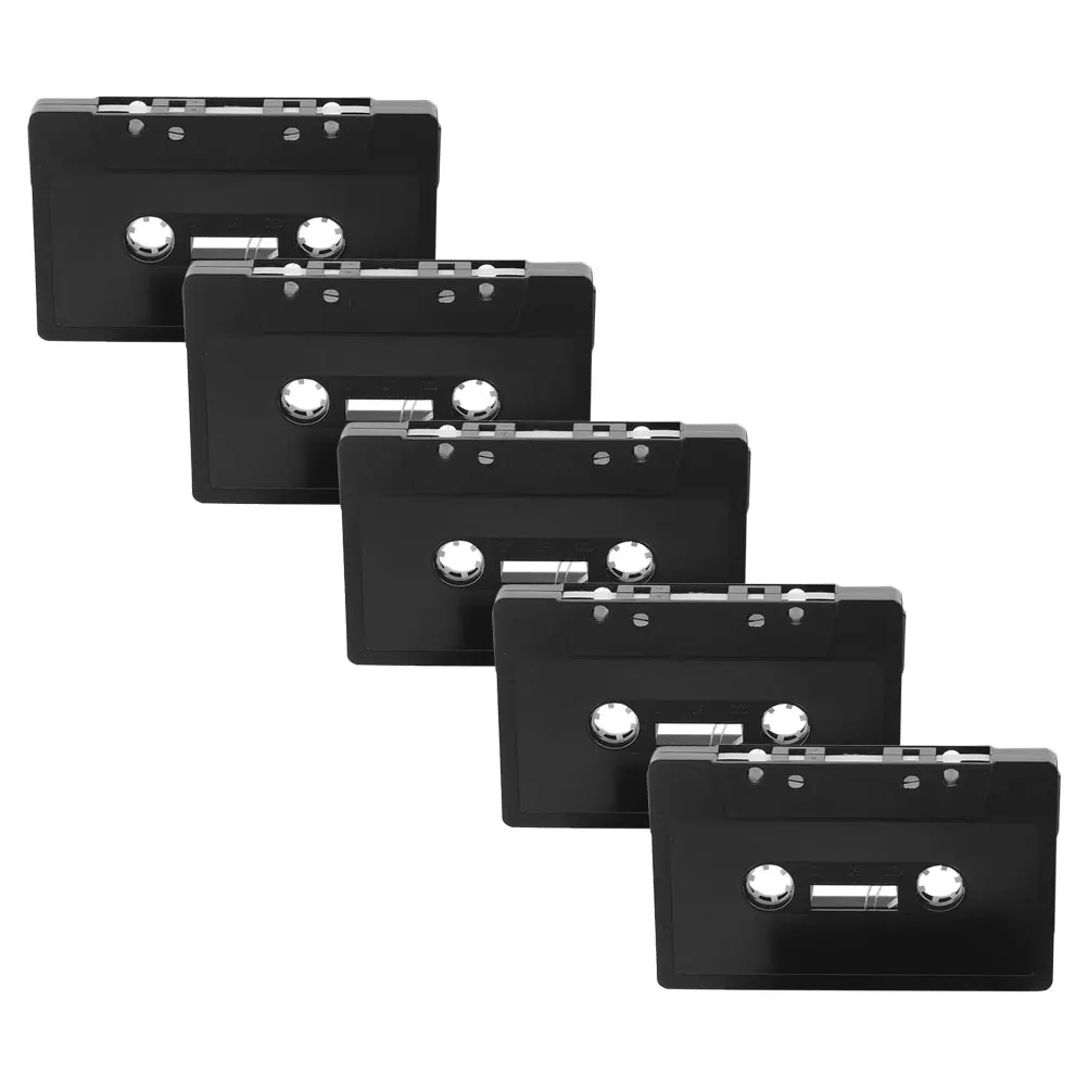 

5pcs Black Blank Cassette Tapes for Diy Retro Wall Decor Empty Tape Accessories Vintage Home Decor Cassette Material Handcraft