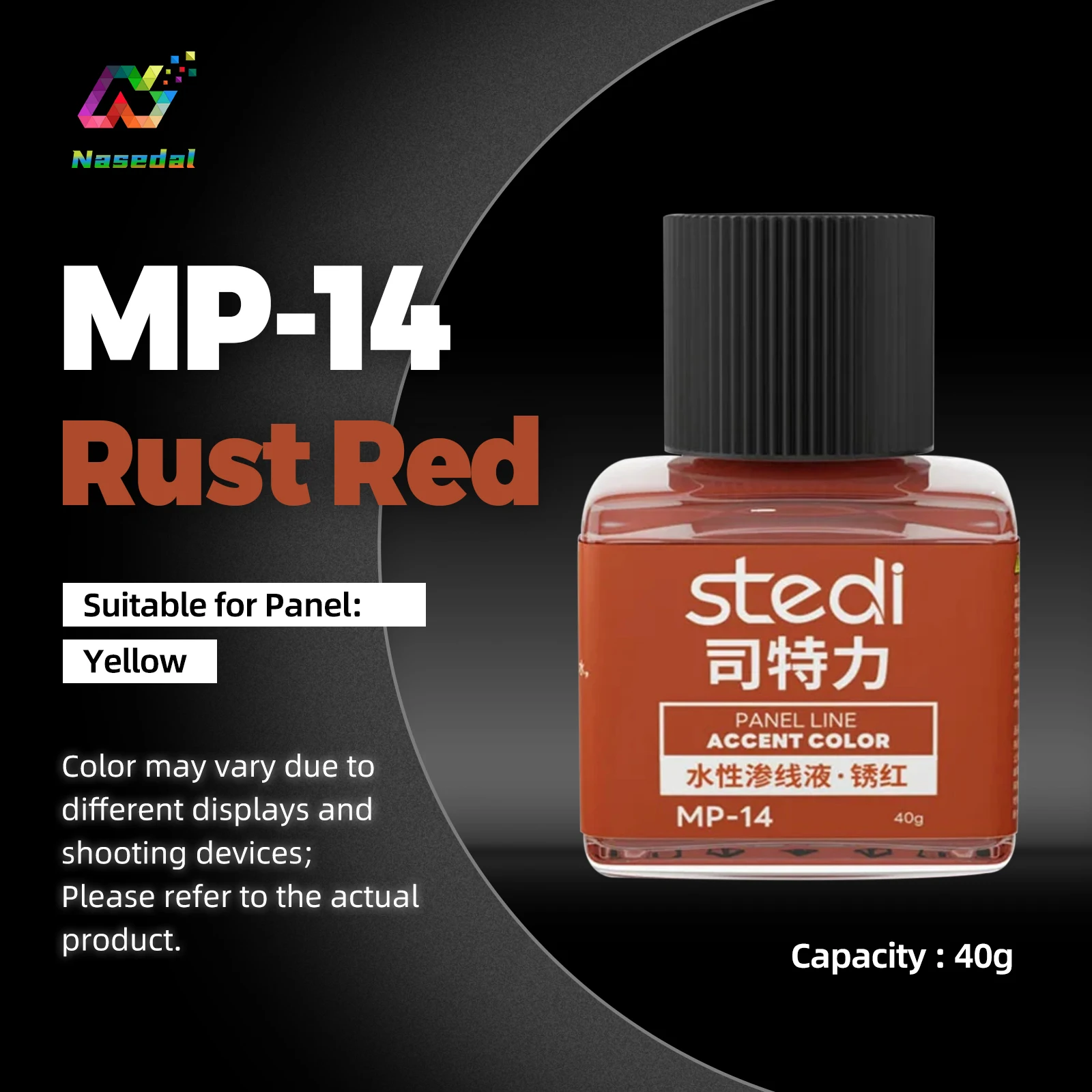 Stedi MP Serie 40g Wetterfeste Acrylfarben Panel Liners für Gunpla Militärmodelle Hobby DIY Bastelmodelle Bausätze