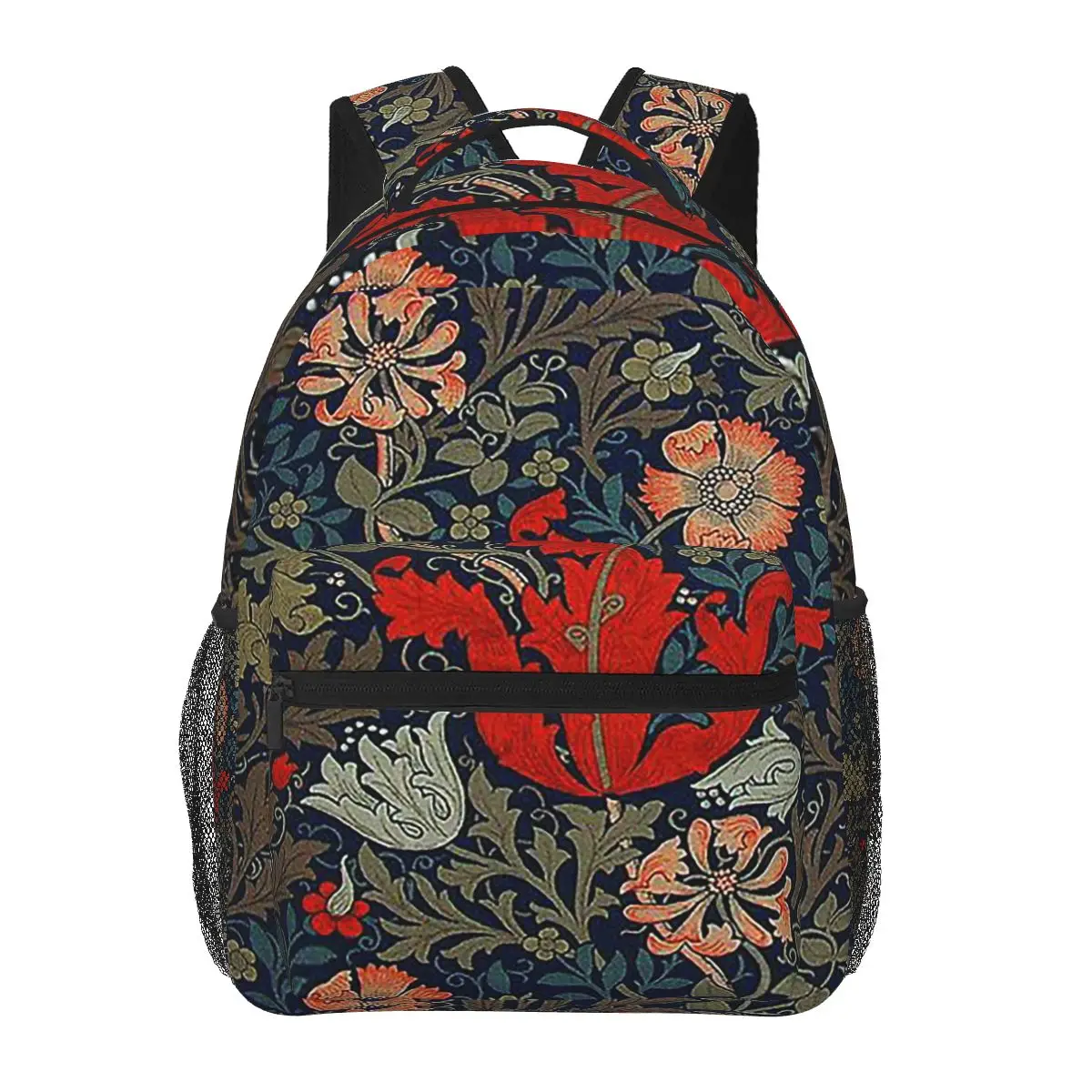 

William Morris Compton Student Backpack School Bag Hiking Travel Daypack for Men Women Fashion Bookbag Shoulder Bags
