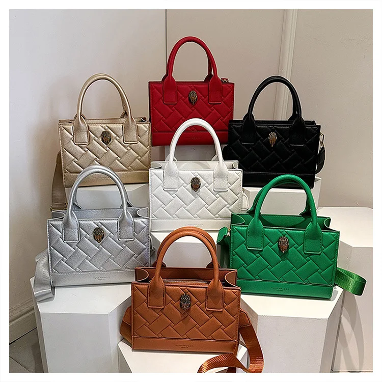 

2025 Trendy! Quilted Checkerboard Eagle Head Tote - European - American Aesthetic, All - Season Versatile, Ideal for Daily Use