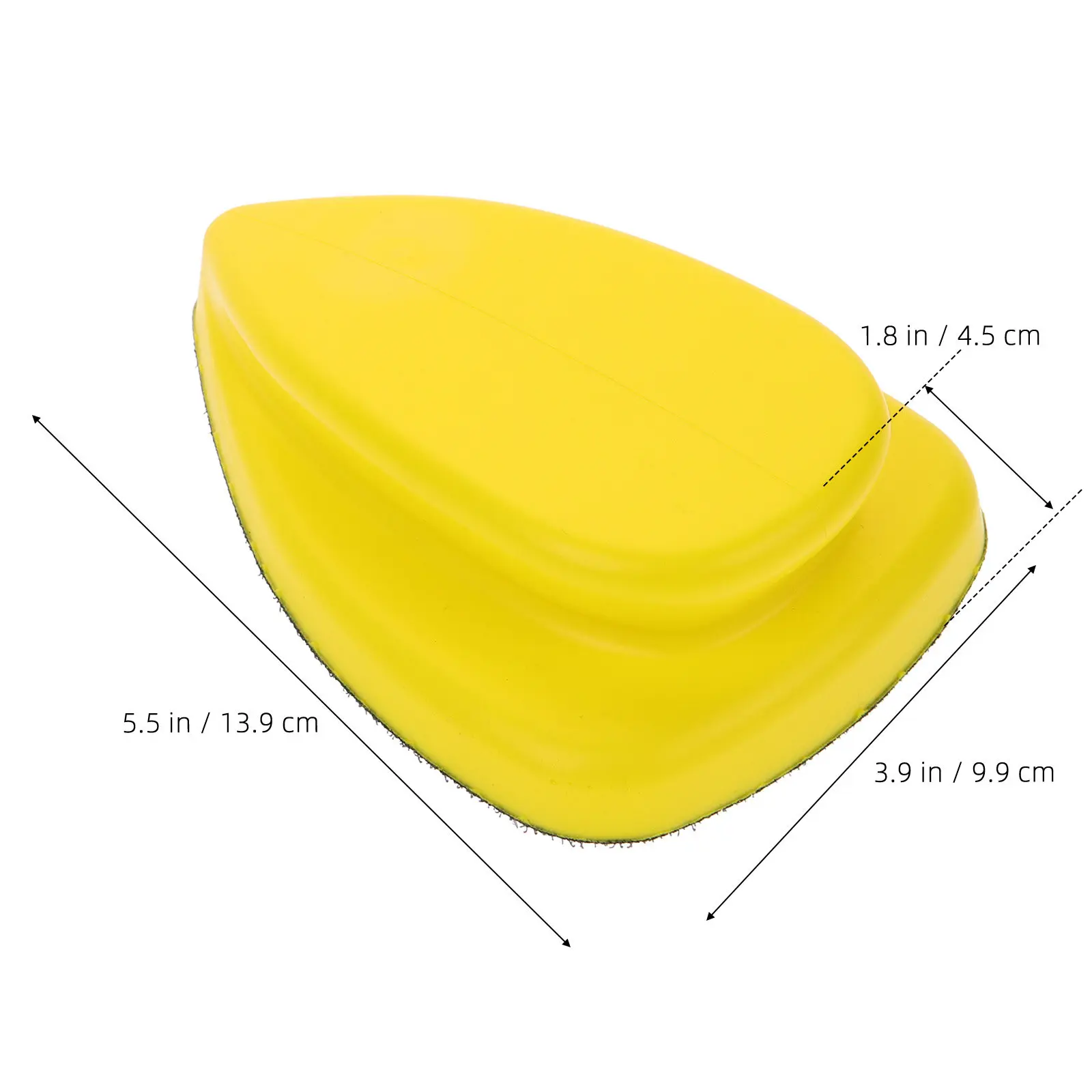 Hand Sanding Block PU Multifunctional Sandpaper Holder Lightweight Manual Sander Pad for Furniture Body Polishing