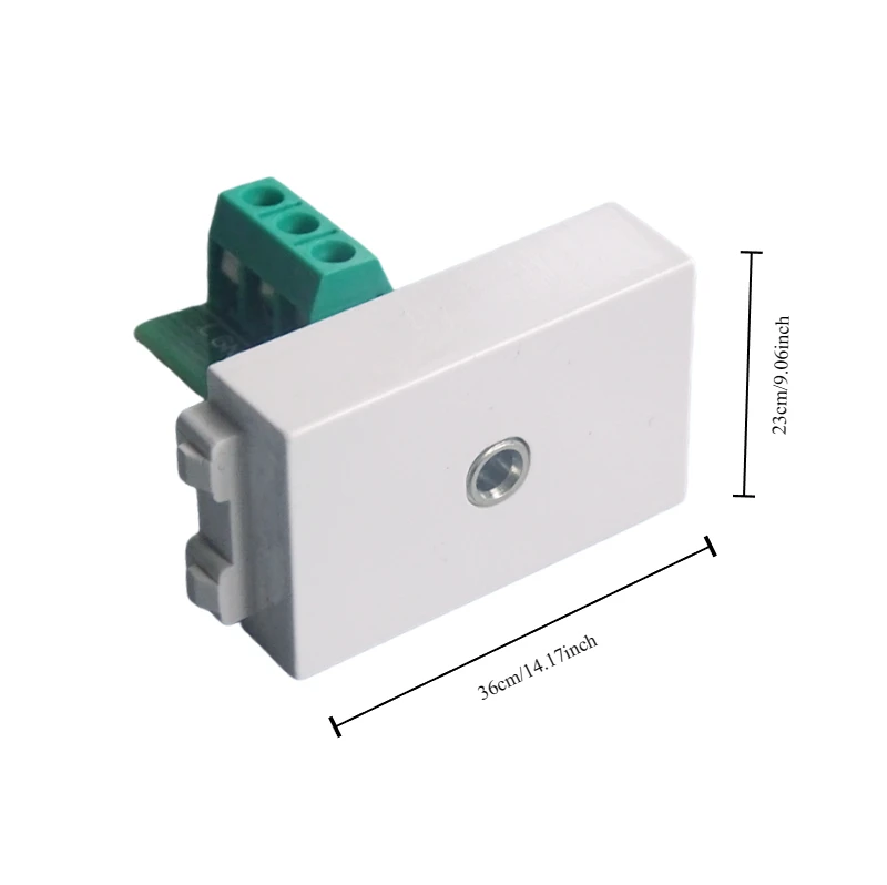 Conector hembra de 4 pines de audio de 3,5mm, módulo de panel de conector de terminal de cableado PCB de 180 grados, adaptador de micrófono, toma KTV montada en la pared