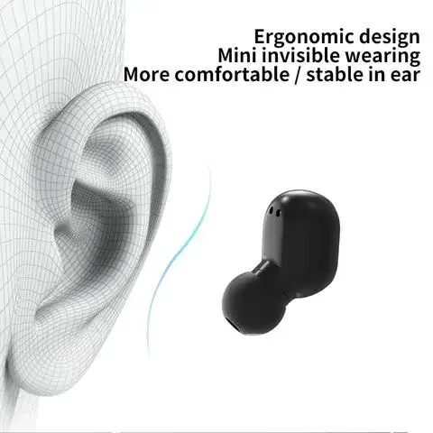 

Smart Digital Display Bluetooth Earphone Wireless Mini HIFI Headset Stereo Waterproof Sports Headset Briame Headphones