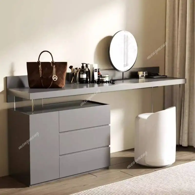 Modern Simple Makeup Vanity Desk Wooden European White Cheap Makeup Vanity Desk Mirror Corner Kaptafel Furniture For Home