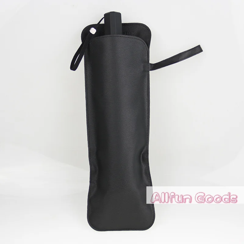 Funda para Paraguas de Cuero PU Negra [TG835], Funda Protectora Impermeable Portátil para Guardar Paraguas, Bolsa para Paraguas