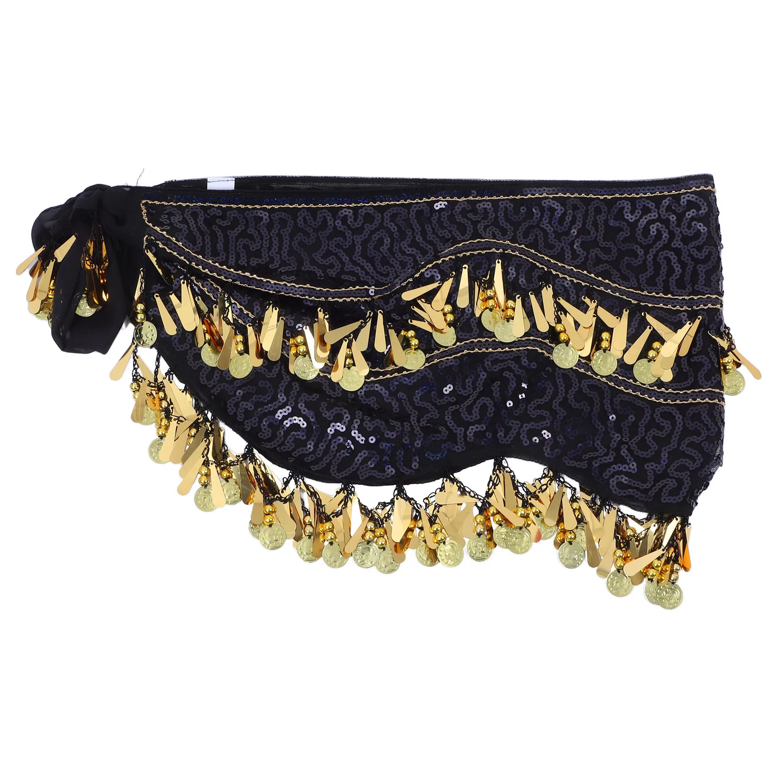 

Belly Dancing Waist Scarf With Tassels Adjustable Shiny Dance Belt For Women Ethnic Festival Costume Rave Skirt Latin