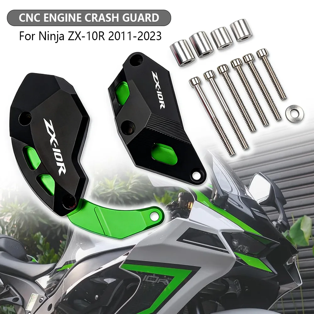 

Motorcycle CNC Engine Crash Guard ZX10R 2023 Stator Frame Slider Protector For ZX-10R ZX 10R 2011-2023 2020 2021 2022