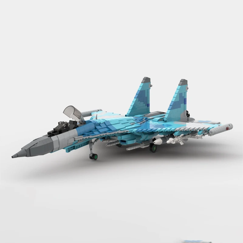 1684pcs Military Equipment SU-35 Air Force Fighter MOC Building Block Model Assemble Kit DIY Display Toys Gifts MOC-156330