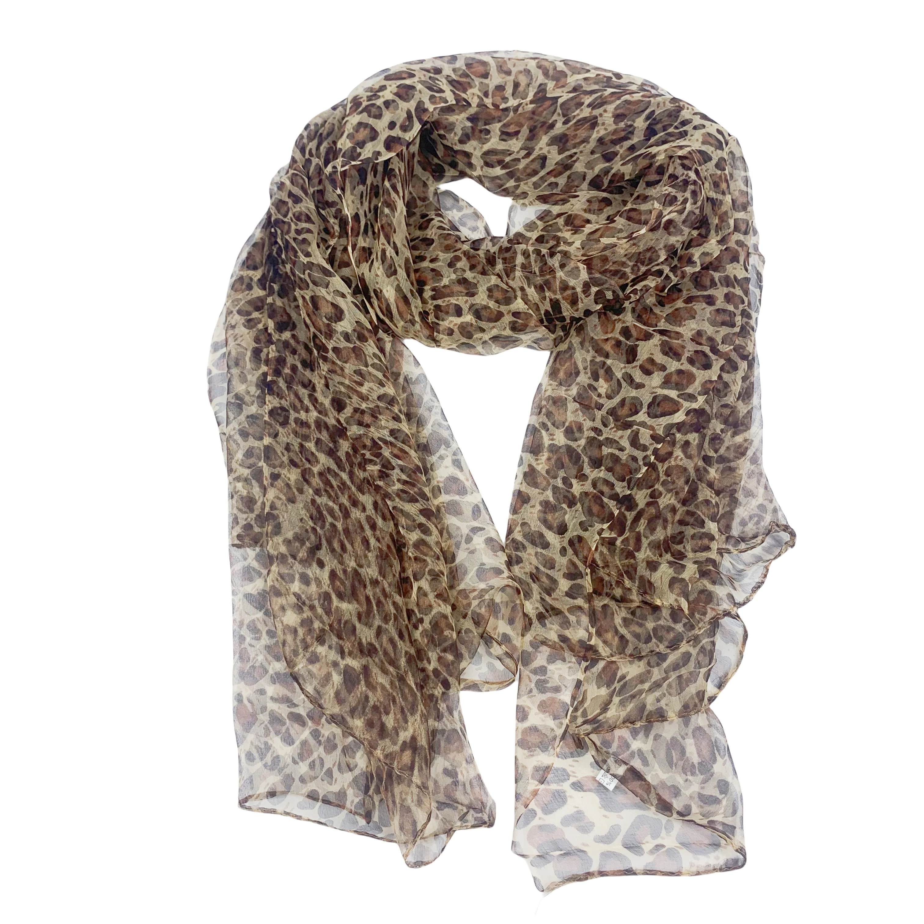 

100% pure silk scarf scarves brand new fashion scarves 110Cm*180Cm Neckerchief hijabs long silk scarves animal leopard