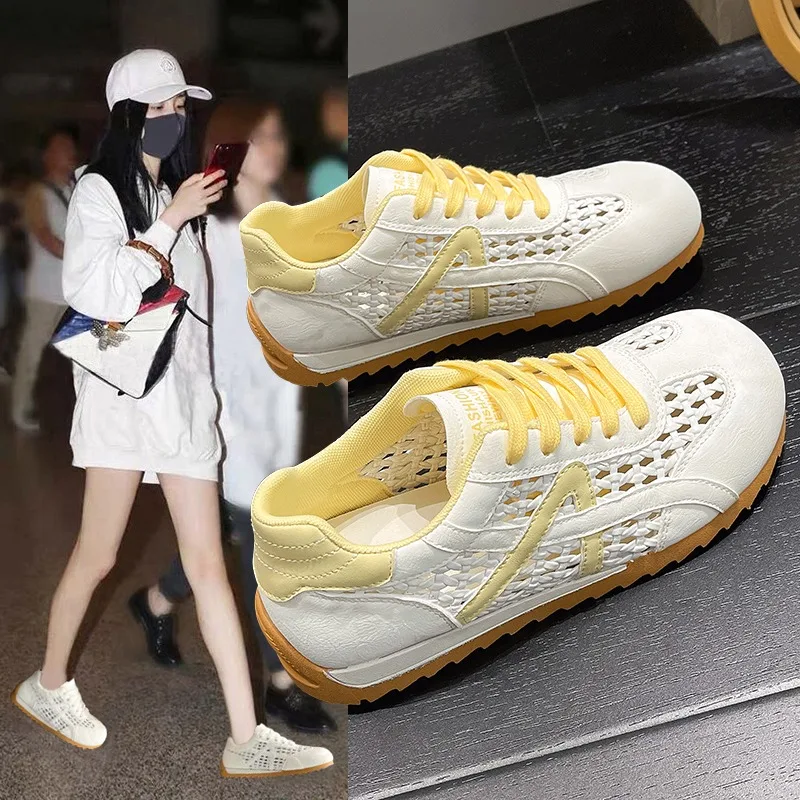 

The breathable mesh sports shoes for summer 2026 are versatile and easy to wear with a perforated design sneakers