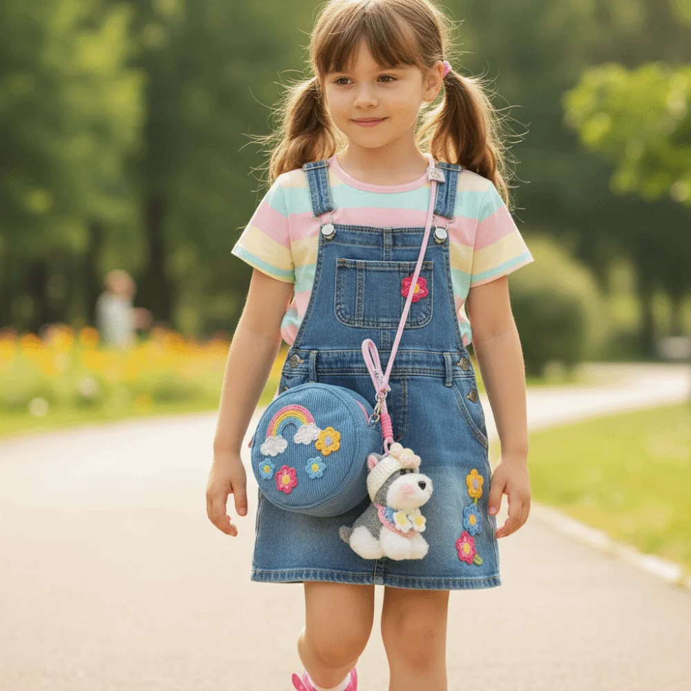 Gift Schnauzer sleutelhanger pluizig schattig tas hanger cartoon puppy sleutelhanger jongen pluche sleutelhanger pluche pop tas accessoires