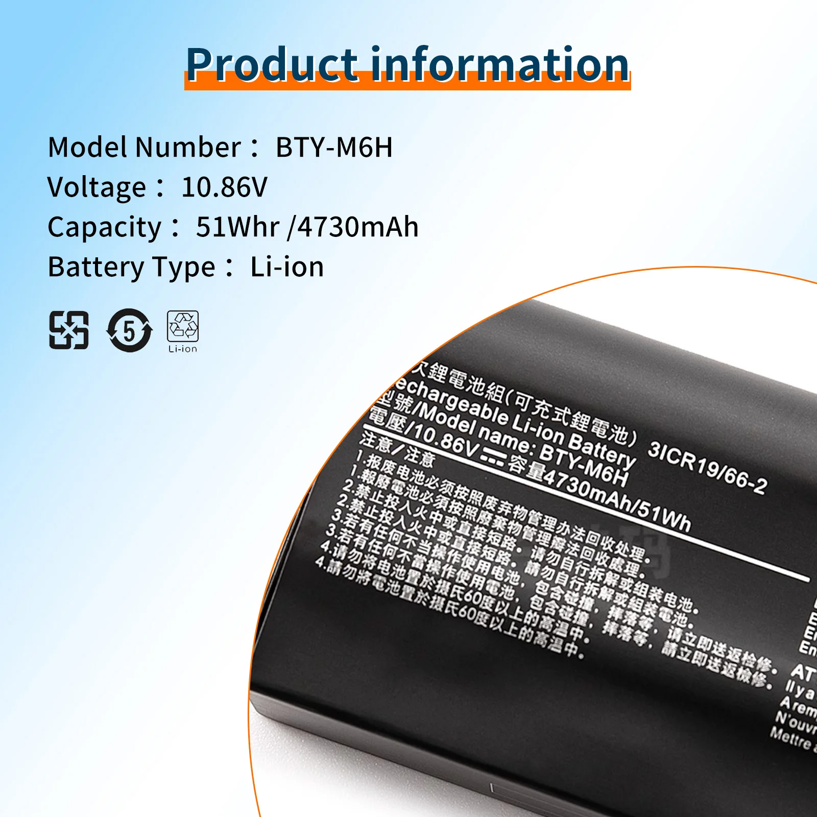 BVBH BTY-M6H baterai Laptop untuk MSI GE62 GE72 GP62 GP72 GL62 GL72 GP62VR GP72VR PE60 PE70 MS-16J2 MS-16J3 MS-1792 MS-1795