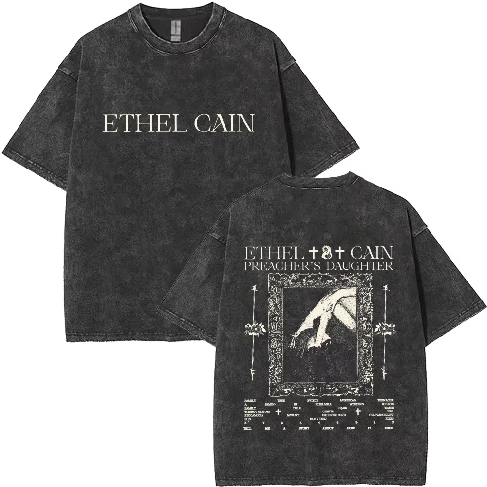 2026 Ethel Cain Perverts Vacillator Classic Poster Print T-Shirt Men Women Retro Washed Cotton