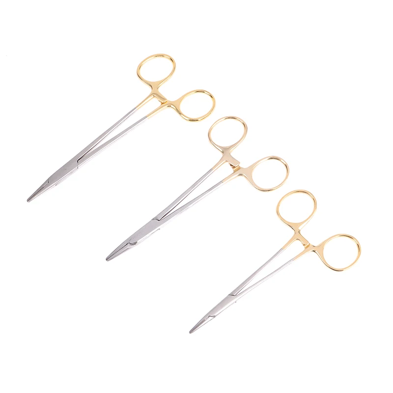 

1PC Dental Needle Holder Plier TC Head German Reusable Stainless Steel Gold Plated Handle Orthodontic Forcep Surgical Instrument