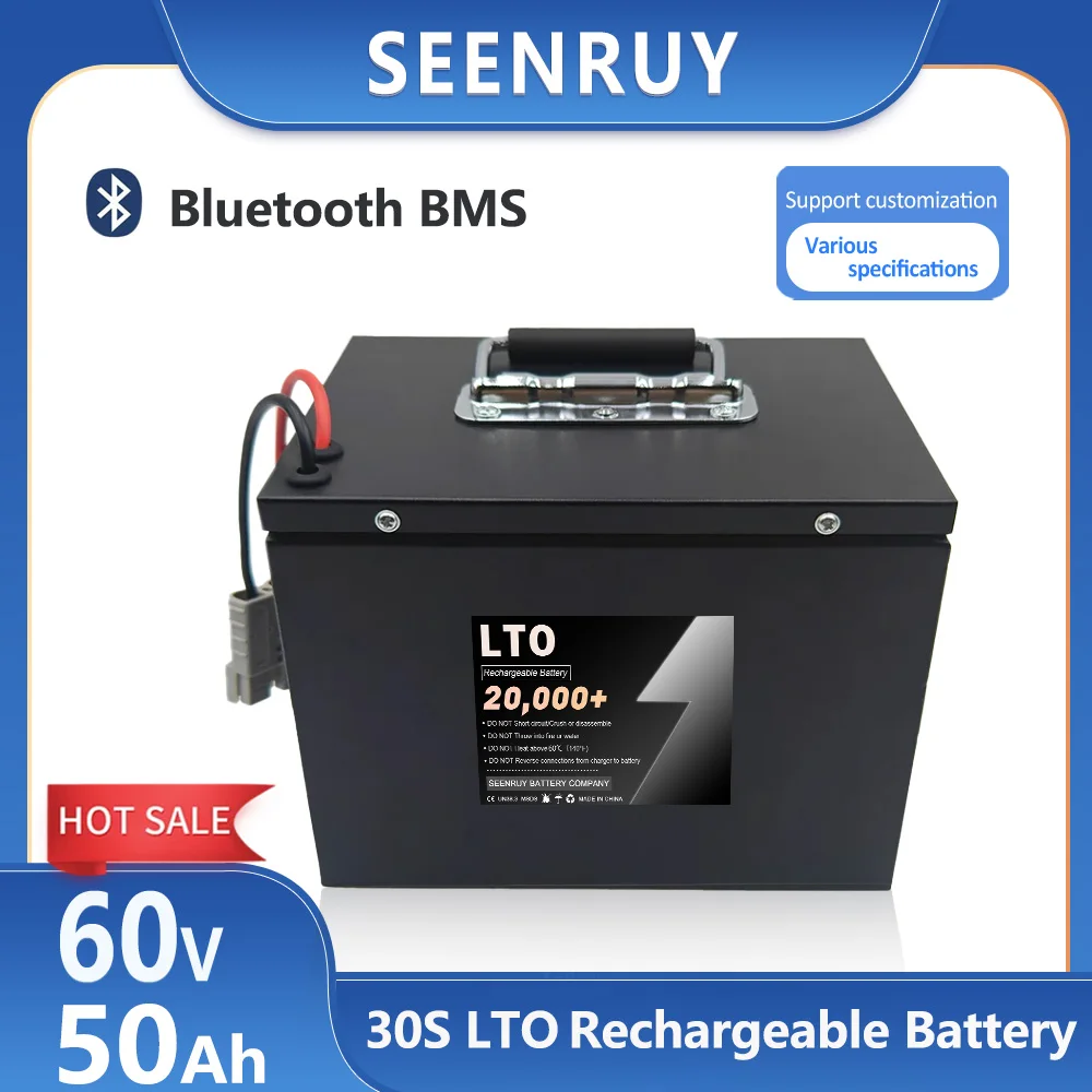 LTO Battery 60V 50AH with BMS 50A 100A  For RV Golf Cart Food Truck UPS Power Portable Power Station