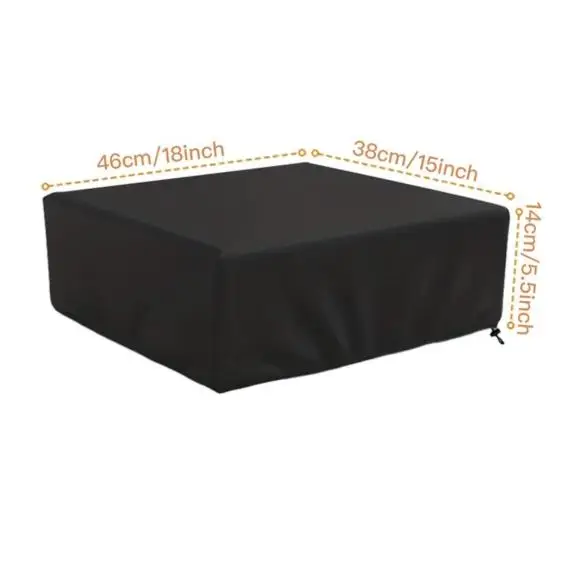 Waterproof Oxford Cloth Turntable Cover Anti Static Dustproof for Vinyl Record Players Black 46 38 14cm 33 33 9cm