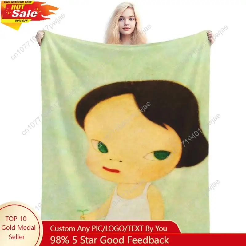 

Nara Yoshimoto Art Japanese Pop Art An Ultra-Soft Micro Fleece Blanket Custom blankets