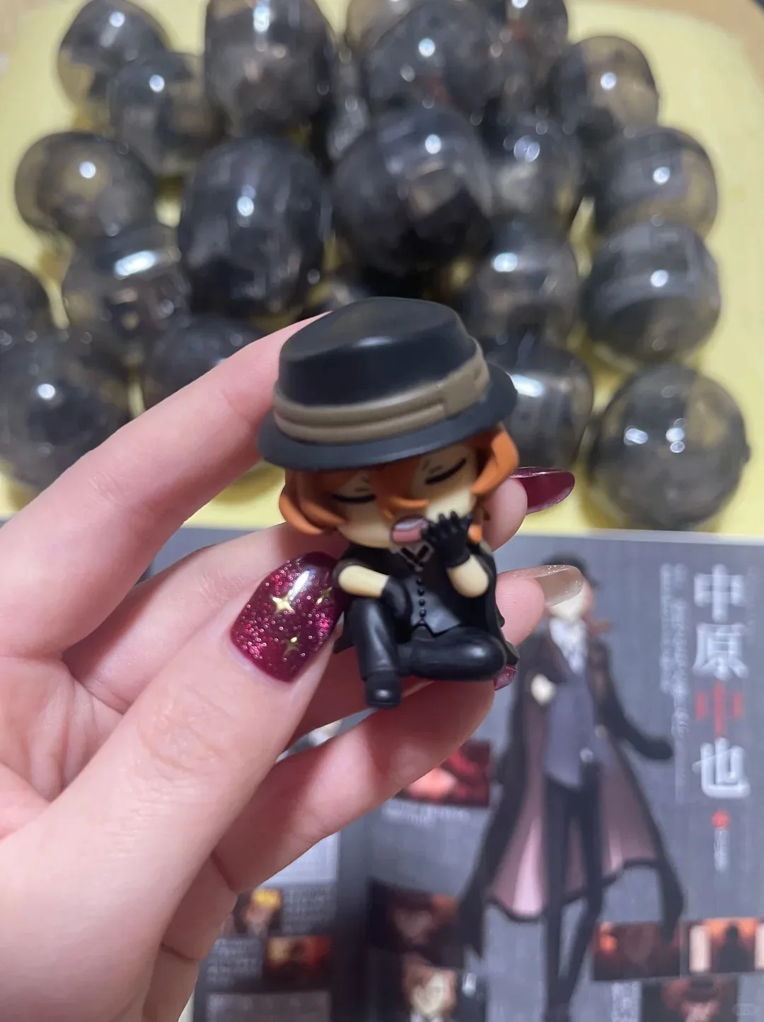 Tomy Gashapon Bungo Stray Dogs Nakajima Atsushi Sitting Mini Figure Anime Collectible Figurine Desktop Ornament For Adult Fans - view 6