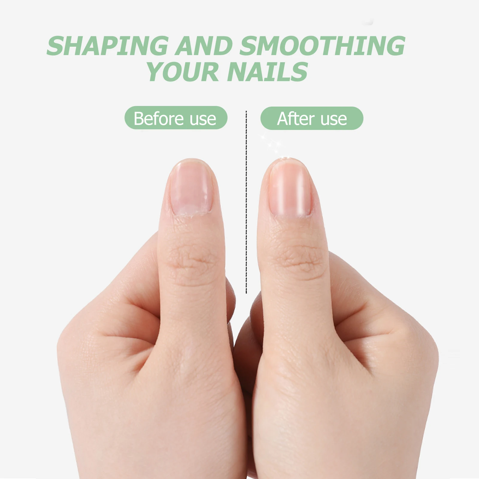 

3Pcs Crystal Colored Nail Files Nano Glass Manicure Tool Kit Professional Nail Shine Polisher Smooth Buffer for Salon Home Use