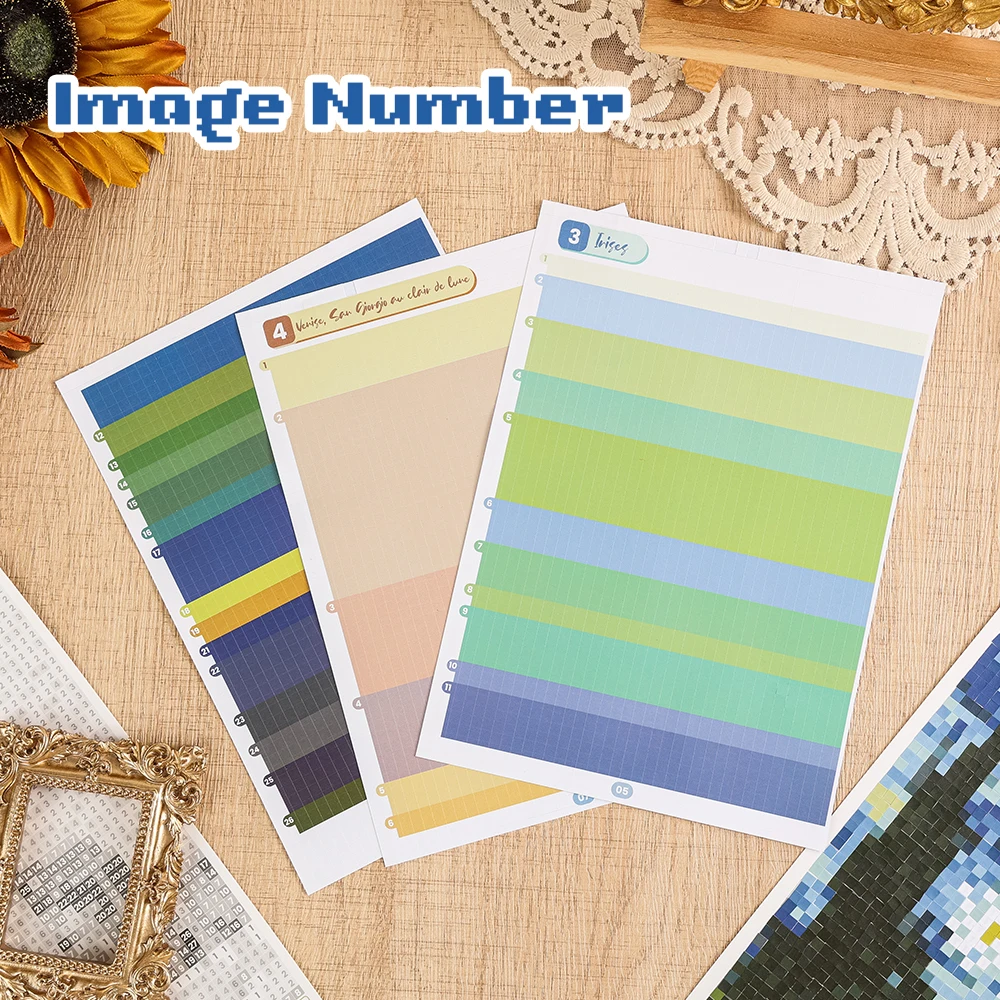 Retro Oil Painting Pixel Art Sticker Book 10 Patterns + 20 Sheets Color Block Mosaic Activity for Creative Gift Art Hobbyists view 5