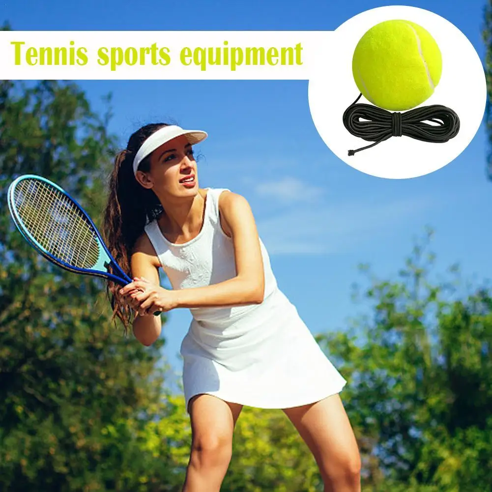 2X Professional Tennis Training Ball With Elastic Ball Training Portable Equipment String Ball Bounce Tennis Fitness Tenni