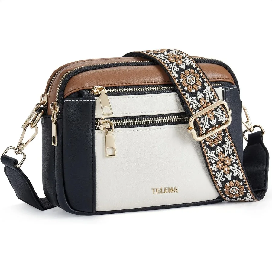 

Telena Crossbody Purse for Women Small Crossbody Bags Trendy Vegan Leather with Adjustable Shoulder Strap