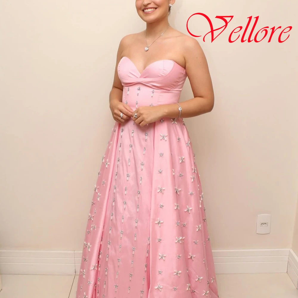 فستان سهرة على شكل قلب عالي الجودة مخصص، فستان كوكتيل كلاسيكي من الساتان، فساتين مناسبة خاصة من الكريستال بدون أكمام #2