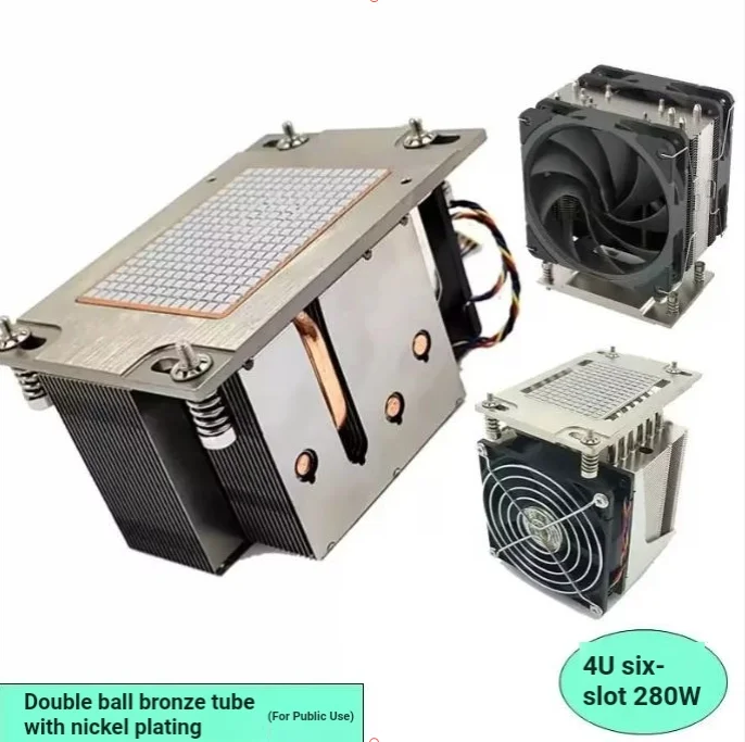 For AMD EPYC TR4-SP3 3990X CPU SP5 2U Server Cooler