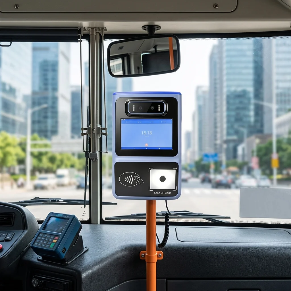 IP65 Bus Ticket Validator For Ferry WifiBus Validator Facial Recognition Prepaid Card Reader