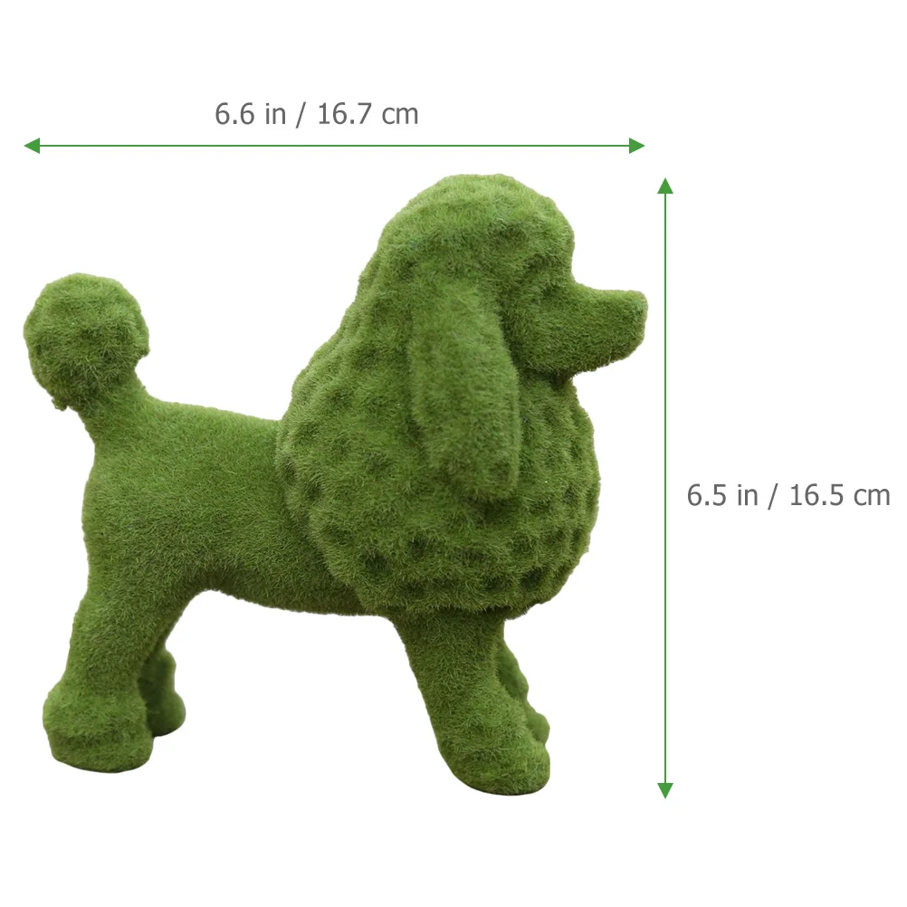 

Dog Resin Statue Creative Lovely Poodle Ornament Outdoor Garden Lawn Landscape Decoration Resin Craft Figurines Garden Ornament