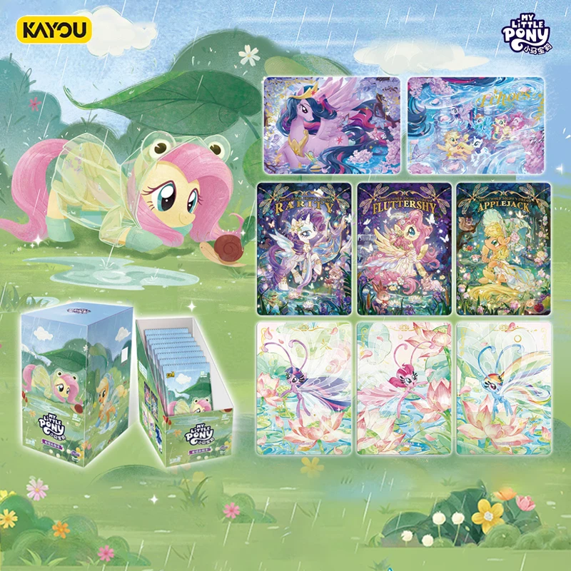 KAYOU Genuine My Little Pony Card Anime Cartoon Printing Monthly Bulletin 12th Periphery Collect Card Toy Ornaments Holiday Gift