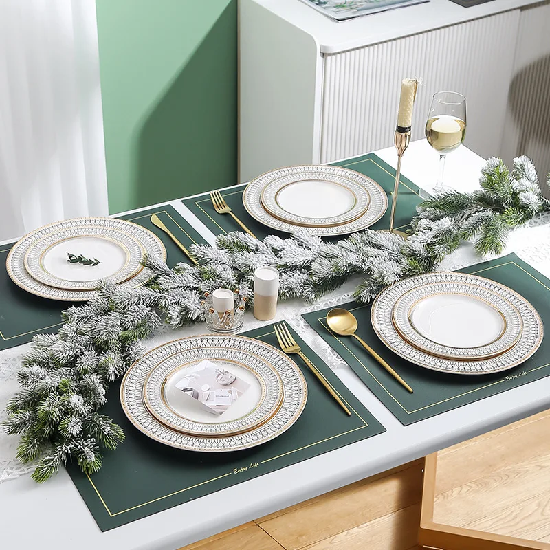 Creative Ceramic Phnom Penh Nordic Western Cuisine Plate Hotel Tableware Set Home Cuisine Beef Plate view 3