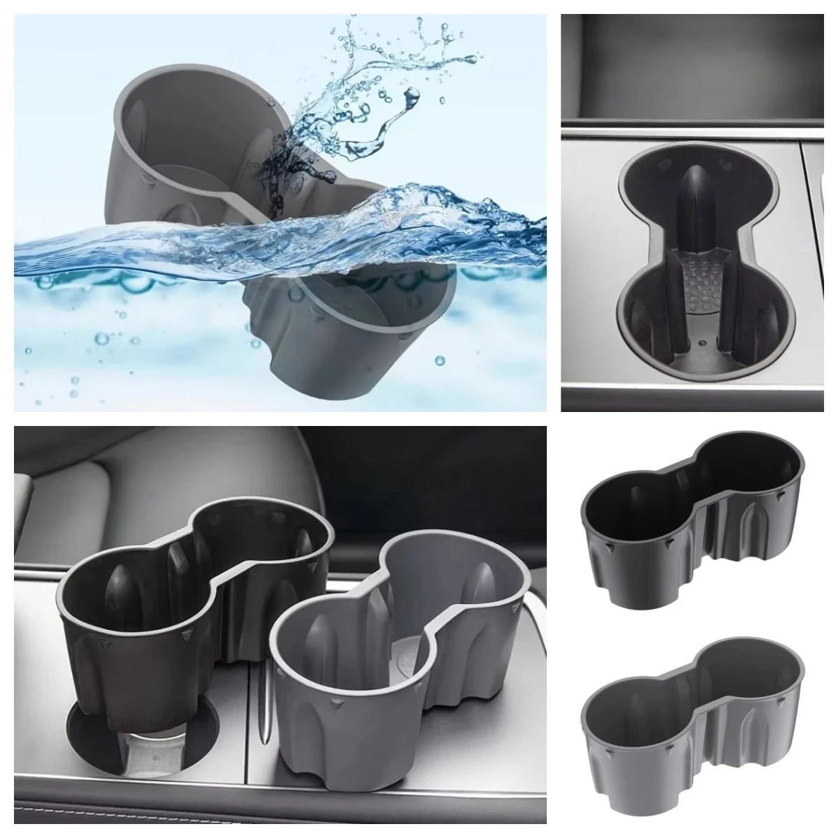 Watercup Holder for Tesla New Model Y 2025 Launch Juniper Model 3 2024 Highland image 3