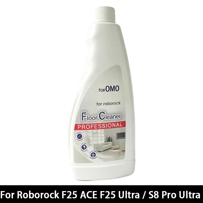 480ML Floor Cleaning Solution For Roborock F25 ACE F25 Ultra / S8 Pro Ultra Vacuum Cleaner Parts Robot Mops Antibacterial OMO