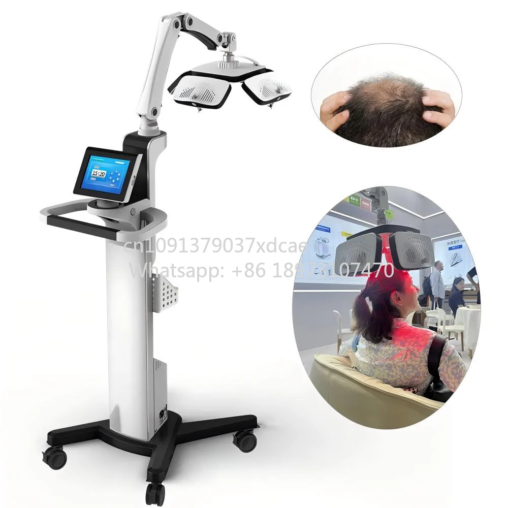 CE . Grade 650 Nm Laser LLLT Laser Therapy Hair Regrowth Machine Red Light Therapy Device Improve Bald Hair Growth Device