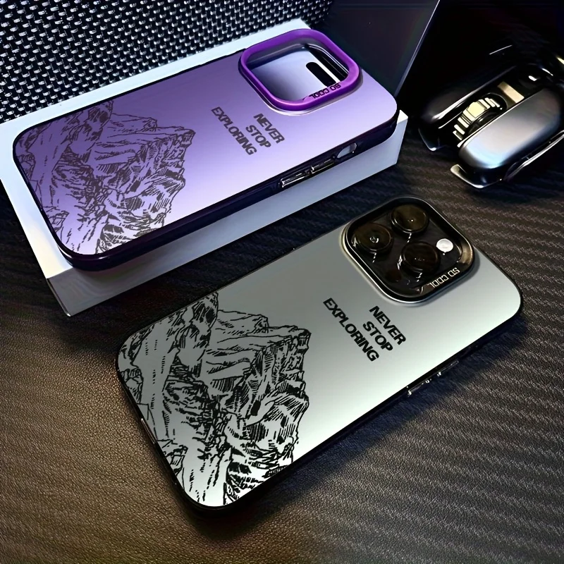 High-End Luxury Never stop exploring for iPhone 17 Pro Max 17Air 16PLUS 15 14 13 12 11 Series Phone Cases