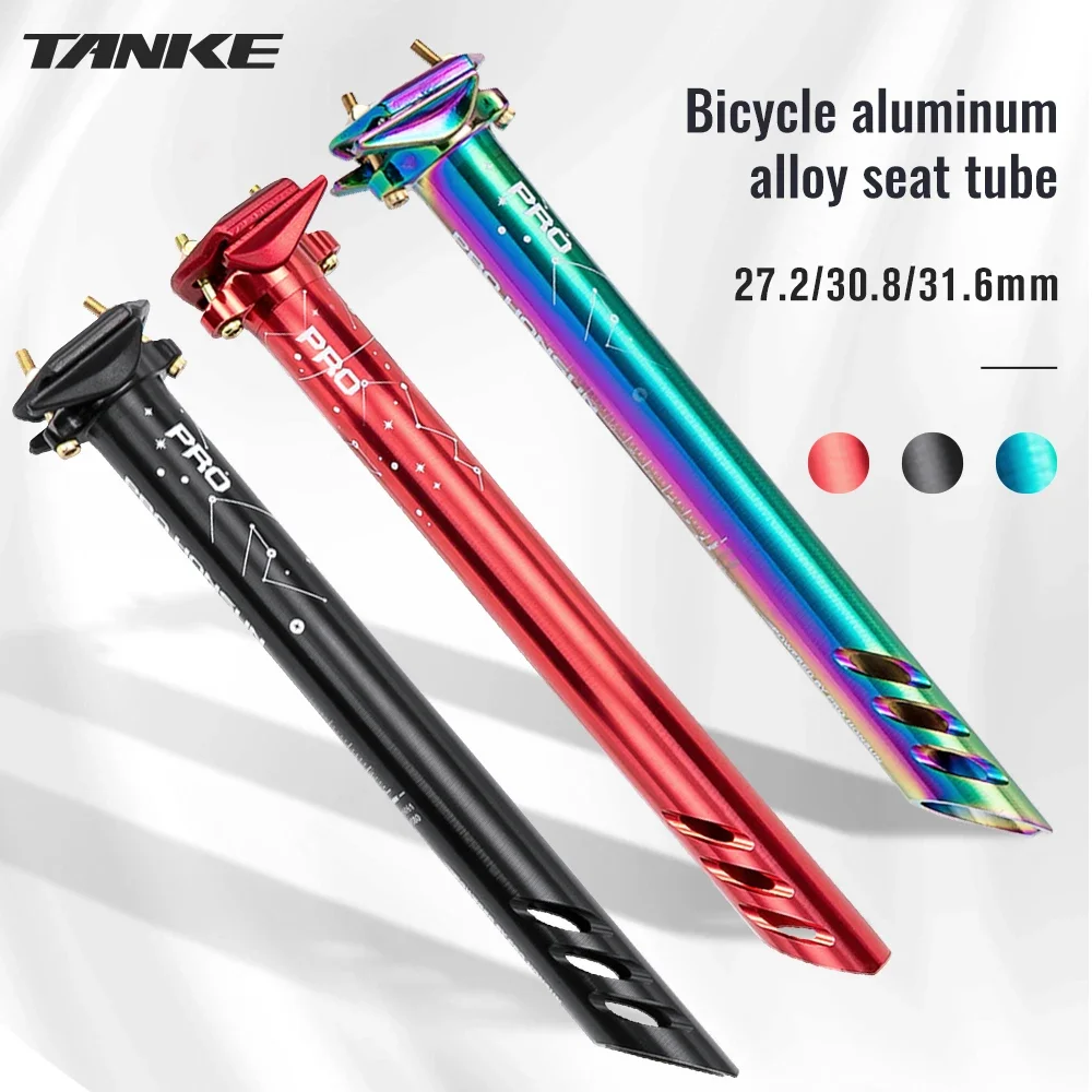 TANKE Mountain Road Bicycle Seatpost Ultralight Aluminum Alloy MTB Bike Seat Post Seat Tube 27.2/30.9/31.6mm*400mm Cycling Parts