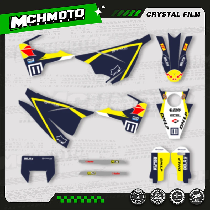

MCHMFG Custom Team Graphics Decals Stickers Kit for Husqvarna Decal 15-20 701 SUPERMOTO ENDURO 2015-2017 2018 2019 2020 011