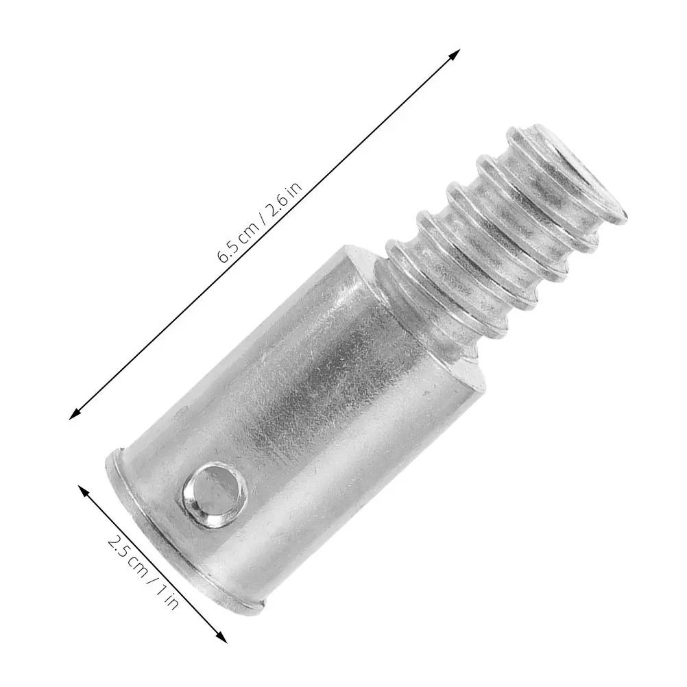 2Pcs Broom Handle Threaded End Replacement Extension Pole Adapter American Thread Fits 25Mm Diameter Push Broom Handle Repair