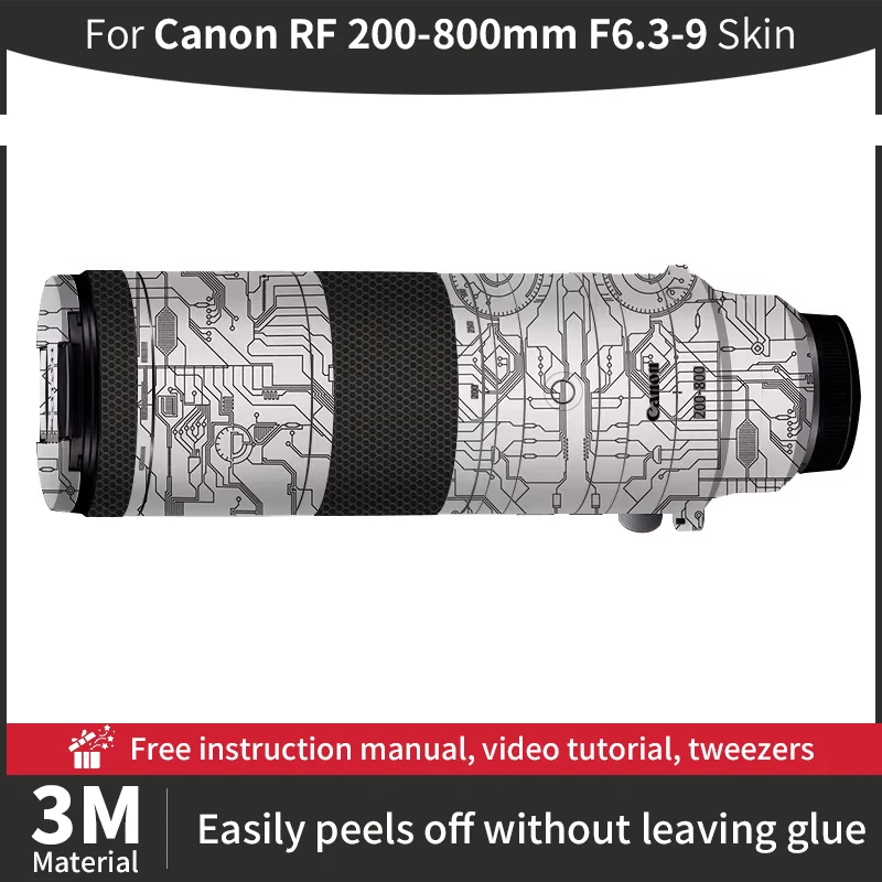 For Canon RF 200-800mm F6.3-9 Camera Lens Skin Canon 200 800mm Skin Anti-scratch Camera Lens protective film