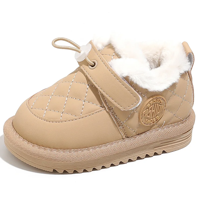 Girls' Snow Boots Thick Velvet Winter Warm Children's Shoes Baby Kid's Snow Cotton Shoes Fahsion Casual Boys' Short Boots