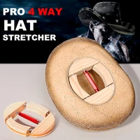 Repacego-estirador de sombrero de madera ajustable de 4 vías, mantenedor de forma de gorra, estante de sombrero Fedora Premium para almacenamiento, soportes de béisbol vaquero